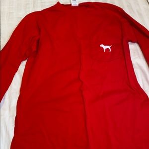 V.S pink long sleeve tee